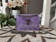Borsa a tracolla viola Kurt Geiger London Mini Brixton vinile borsa a tracolla