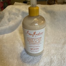 Shea Moisture Coconut Custard Make It Last Wash N' Go Shampoo Detangler BN-13oz