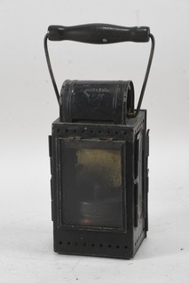 O23X40 Antike Signal Hand Karbidlampe Eisenbahnlampe gemarkt Novak & Co