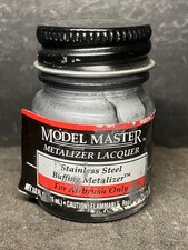 Testors Model Master Stainless Steel Buffing Metalizer 1402 Paint .5 oz