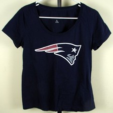 New England Patriots Tre' Jackson #63 Blue T Shirt Women's Size M