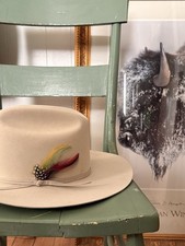 Vtg Stetson 4X Beaver Felt Silverbelly Rancher Cattleman Cowboy Western Hat Sz 7