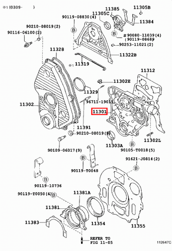 Genuine Dyna LY235 LY230 LY225 LY220 LY212 LY211 3L 5L Timing Gear Cover Case - Picture 13 of 20