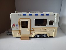 Bluey Camper Van RV Playset Moose Toys Fold Out Trailer Dollhouse w Furniture