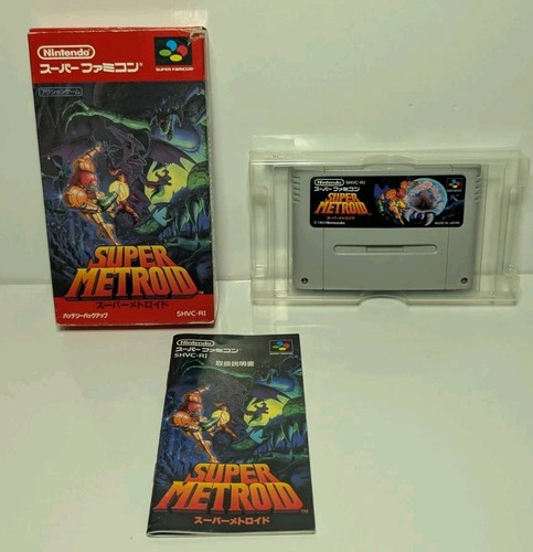 Super Metroid (Nintendo Super Famicom Japanese) Box, Manual & Cartridge. CIB. - Bild 2 von 13