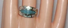 Vintage Sterling Silver MOP and Abalone Inlay Ring Size 8 1/2