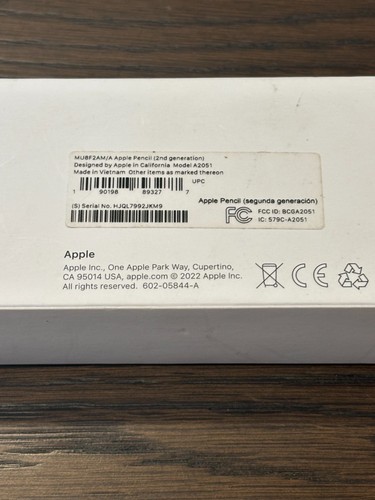 Apple Pencil 2nd Generation iPad Stylus - White - MU8F2AM/A A2051 - With Box - 第 5/8 張圖片