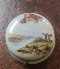 Antique Bilston Enamel  Patch Box