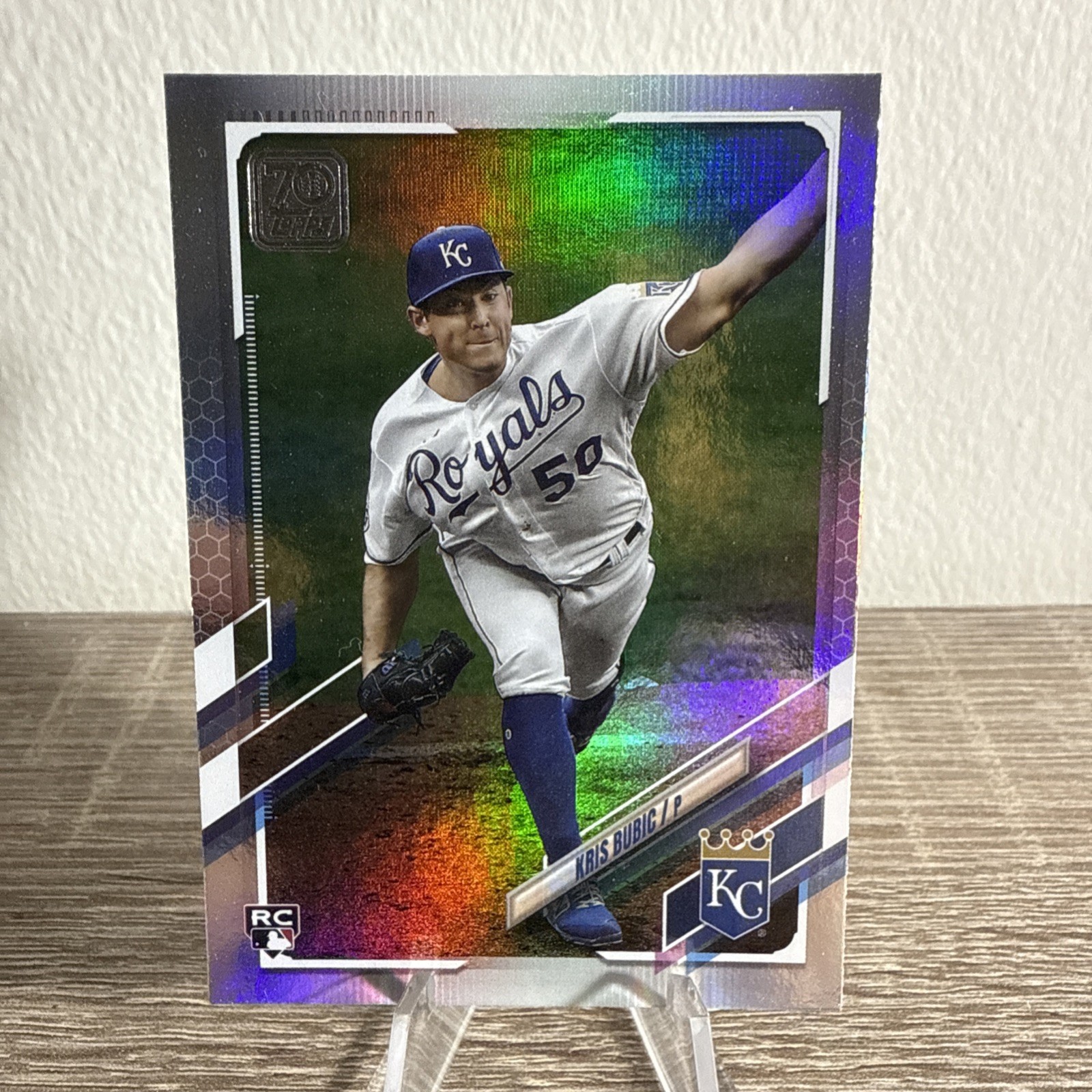 Kris Bubic 2021 Topps Series One Rainbow Foil Rookie #238