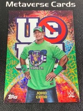 2025 Topps Universe WWE John Cena Green Electric Namesakes 92/99