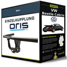 Starre Anhängerkupplung für VW Beetle Cabrio 08.2003-09.2011 Typ 1Y7 Oris NEU