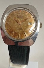 Rare 1950s Dulfi Stainless Steel Automatic Watch - cal Felsa 694