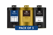 Yardley London Gentleman Gold Elegance Talc Pack of 3 250g Each Body Powder
