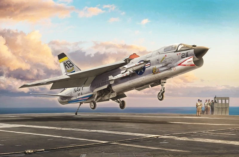 ✅ITALERI 1456 - Scala 1 : 72 F-8E Crusader Stati Uniti Aerei da caccia - Immagine 2 di 4