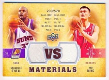 2009-10 Upper Deck Shaquille O'Neal & Yao Ming VS Materials Jersey #VS-MO /570