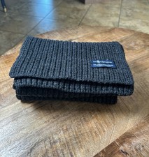 90's Polo Ralph Lauren Men Scarf Ribbed 100 Lamb Wool Knit. 60in L x 9.5in W