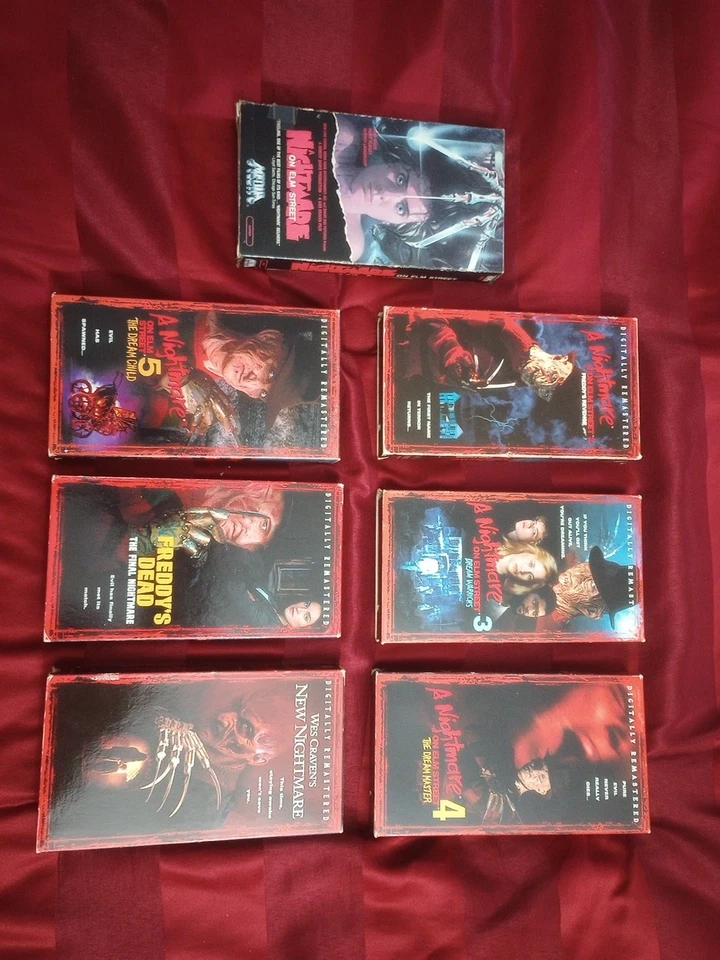 Nightmare On Elm Street 7 VHS Tape Complete Box Set Minus Tape 1 - Original 1985 - Image 4 of 4