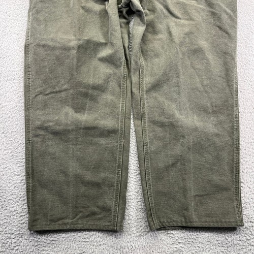 Vtg Carhartt Pants Mens 38x30 Green B11 Mos Carpenter Cotton Canvas Baggy Grunge - Picture 3 of 13