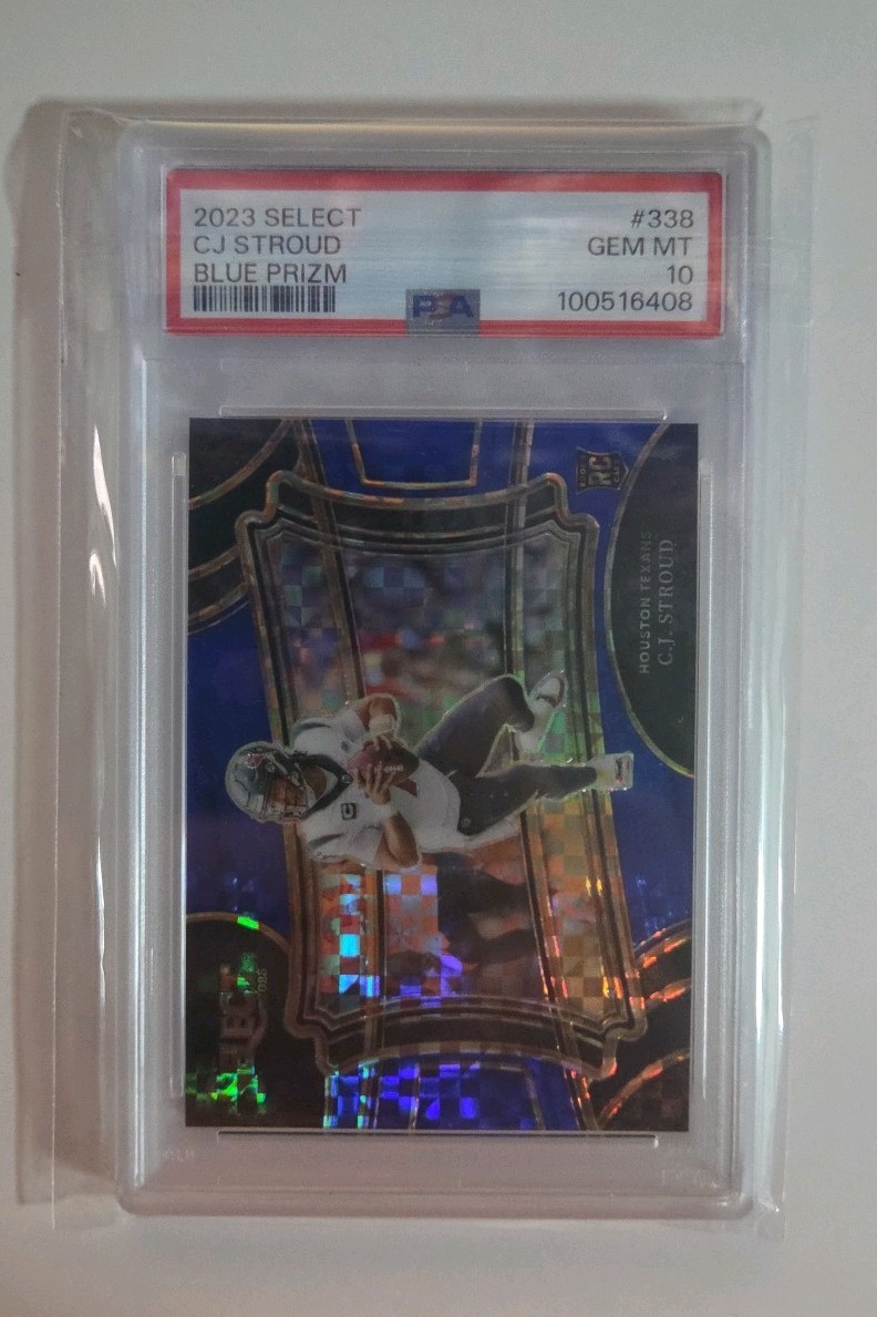 2023 Panini Select - Field Level C.J. Stroud #338 Blue Prizm /49 (RC)