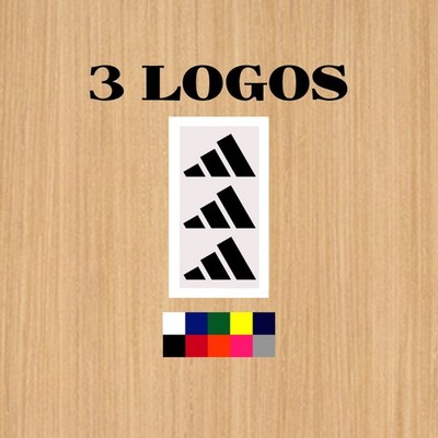 3 Adidas 2'' inch wide logo Heat Transfer Vinyl HTV Iron On