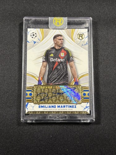 Emiliano Martinez Auto Topps Reverence Numbered /75 Aston Villa