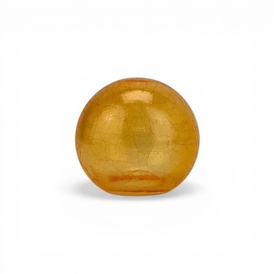 80 mm Bernstein Art Deco Crackle Globe Lampenschirm mit 40 mm Monteurloch