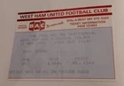 TICKET STUB-PAUL HILTON TESTIMONIAL- WEST HAM UNITED V CRYSTAL PALACE- 1991