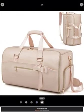 Pink Moulyan 3-in-1 Garment Duffle Travel Bag
