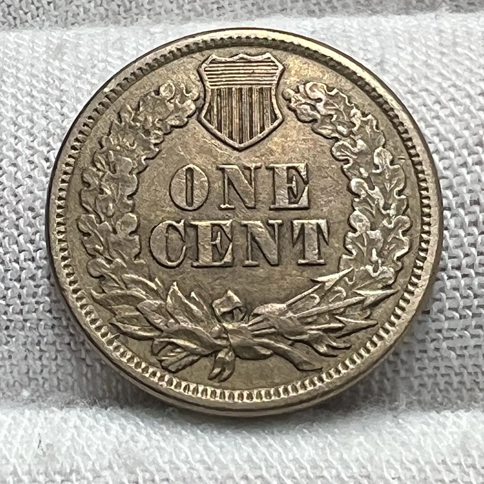 1861 Copper-Nickel Indian Head Cent receive coin pictured see description #3057 - Image 2 of 3