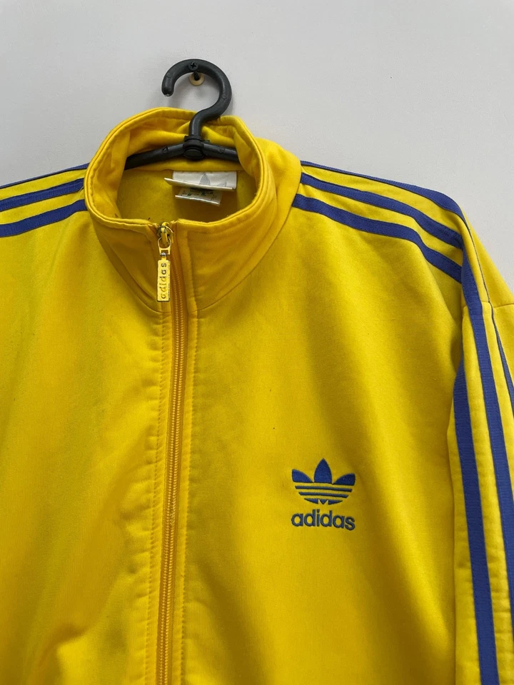 Adidas Firebird Track Jacket Yellow Mens Size M Vintage 90s - Image 3 of 4