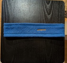 Vintage Patagonia Headband Beanie Hat Cap Blue Fleece Ski Snow One Size USA