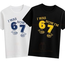 I was 6 now I?m 7 birthday party six seven tshirt