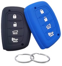 Silicone Rubber Key Fob Cover Compatible with 2016-2021 Hyundai Elantra Elant...