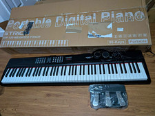 STTRICH SDP-120 88-Key Weighted Portable Digital Piano Black w/3 Pedals