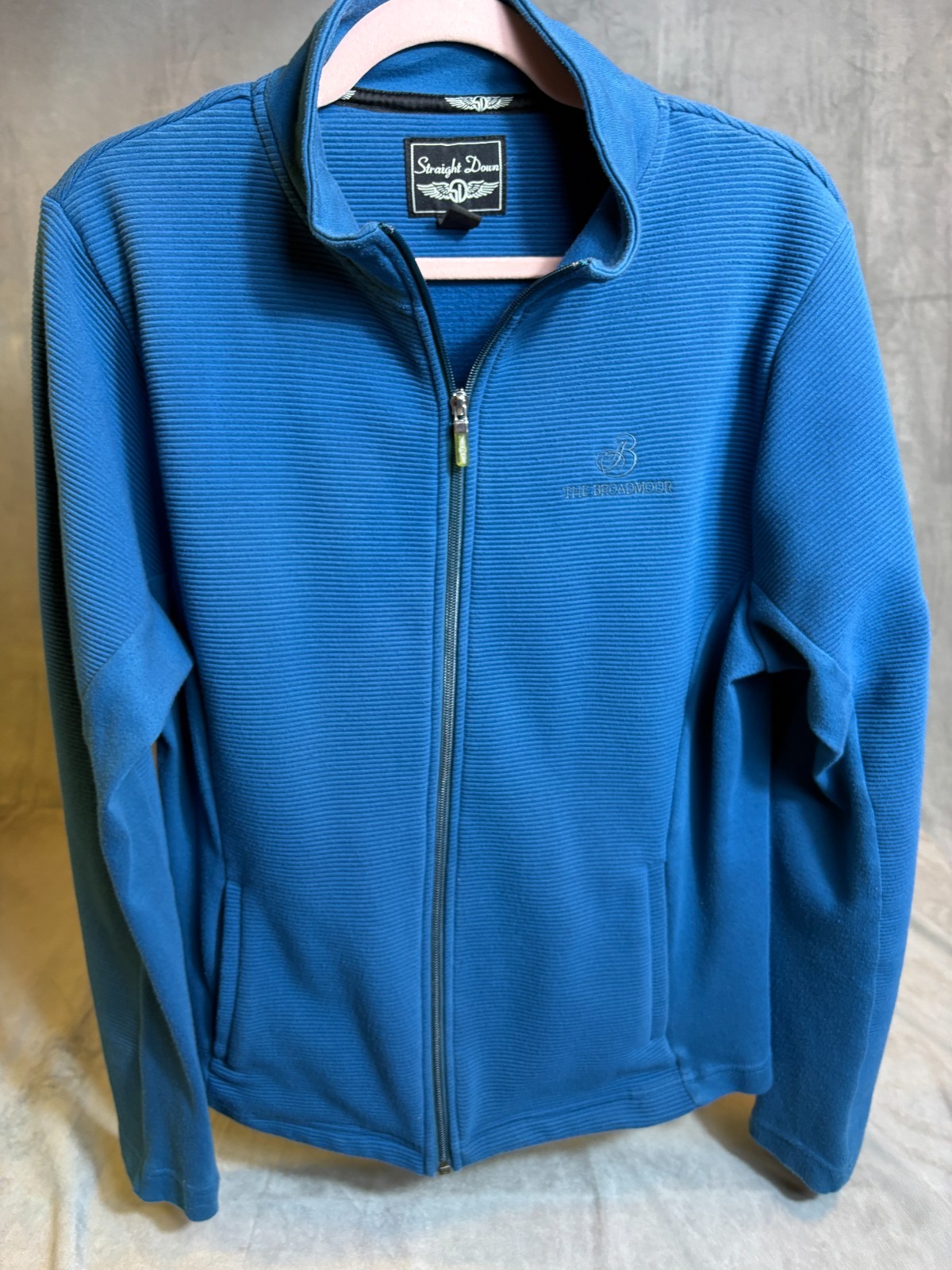 Straight Down Broadmoor Blue Pullover Womens 1/4 … - image 3
