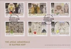 GB Isle of Man IOM 2018 ANZAC Memorials of Raynor Hoff/Sculptors SG 2369-74 FDC