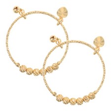  2pcs Baby Jewelry: Baby Beaded Bracelet Bangles Adjustable for Infant Girls -