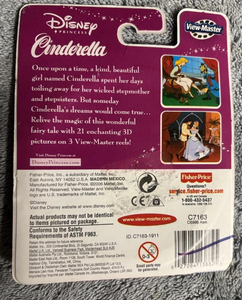 View Master 3D Cinderella - 2006 - 3 Reels - New - Image 2 of 2