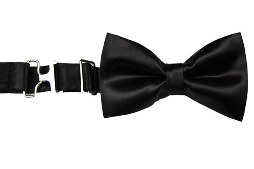 Satin Bow Tie Adult, Baby ,Toddler, Boys .Teens for Wedding Formal Tuxedo Suit - Picture 5 of 39
