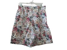 VTG CAPACITY Multi Floral Print High Waist 6.5" Inseam Shorts M