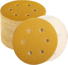6 Inch Sanding Discs Hook Loop 80 120 220 320 400 Grit 100 Pack Orbital Sander