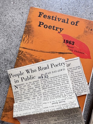 1963 Festival of Poetry Programme + Inserts | Hughes, Lowell | Tarn Library - Picture 8 of 11