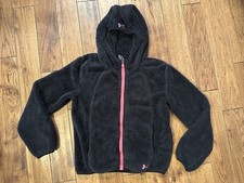 Under Armour Girls Black and Pink Cozy Fleece Hoodie Size YXL