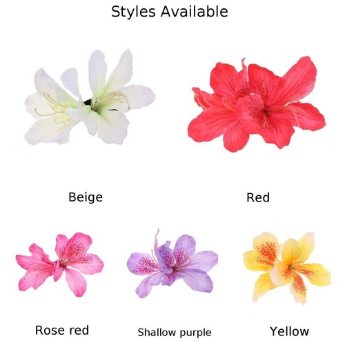 Trendy Rhododendron Flower Hair Clip Compact Hair Accessory for Unique Styles - Picture 3 of 17