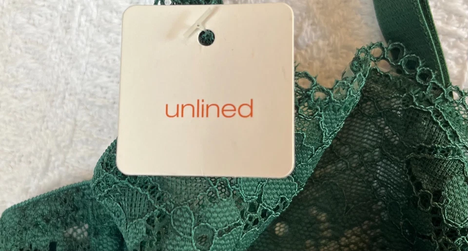 Sujetador Gilligan & O'Malley Sin Forro Balconette Coquette Encaje Verde 34 B Foto 2 de 4