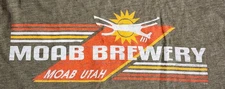 Moab Brewery T-Shirt Men's Sz Large Moab Utah Hand Crafted Ale Beer Tee 