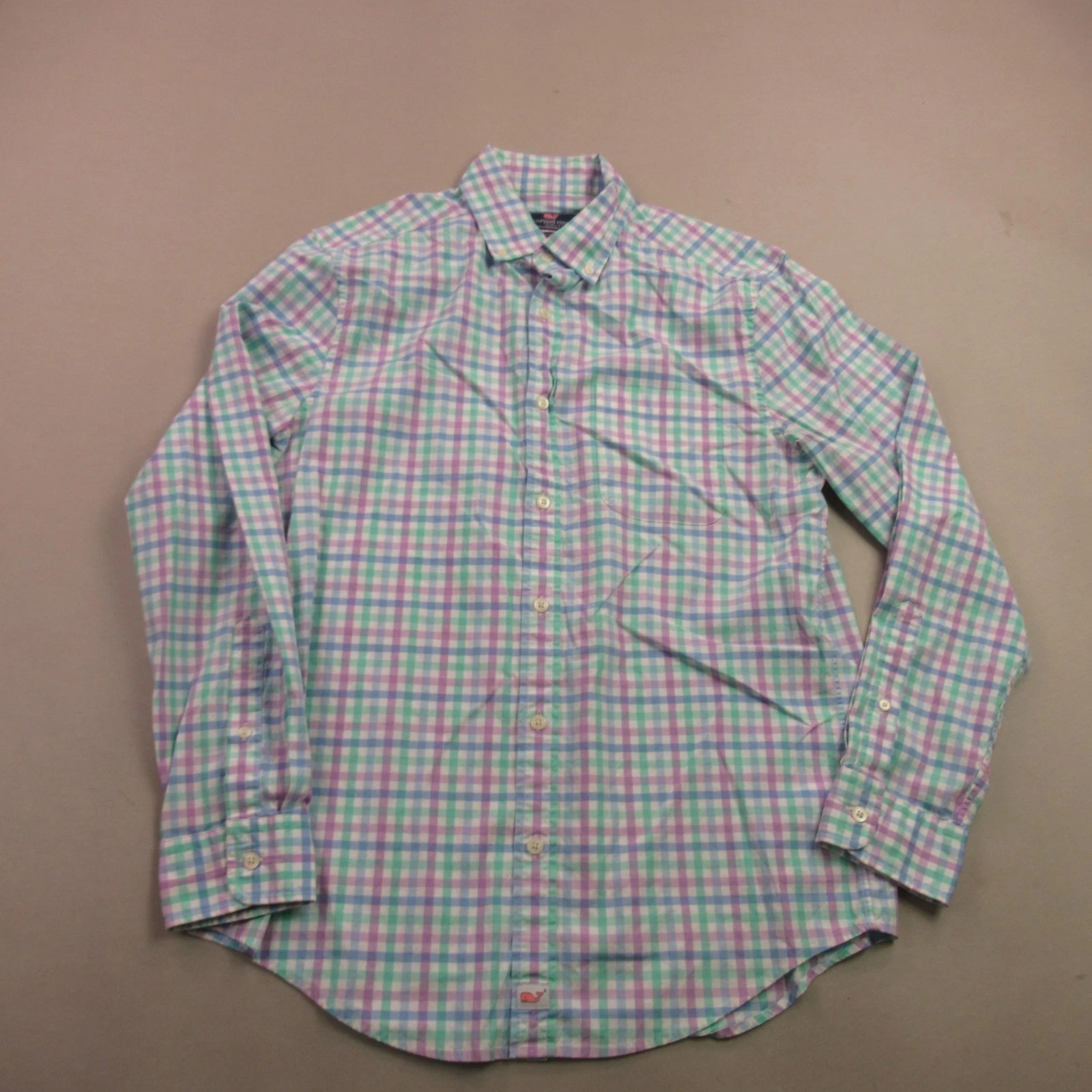 Vineyard Vines Shirt Mens Small Button Up Long Sleeve Classic Fit Murray Casual
