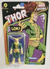 Marvel Legends Series The Mighty Thor Loki 3.75 Kenner Retro Style Figure 2021