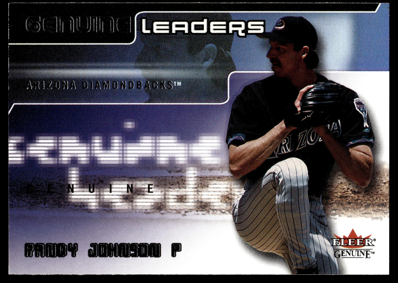2002 Fleer Genuine #GL6 Randy Johnson Genuine Leaders NM