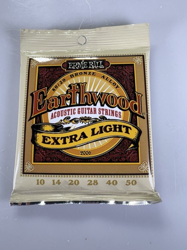 Ernie Ball 2006 Earthwood Acoustic Guitar Strings - Extra Light .010 Gauge